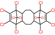 Chlorinated Cycloaliphatic Chemical Structure Chlorinated Cycloaliphatic Chemical Structure
