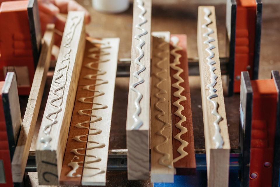Construction adhesives are used for bonding wood or wood based panels