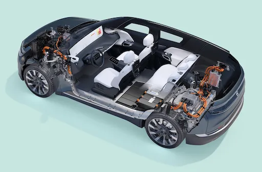 Byton EV Internal Drive Train Schematic Byton EV Internal Drive Train Schematic