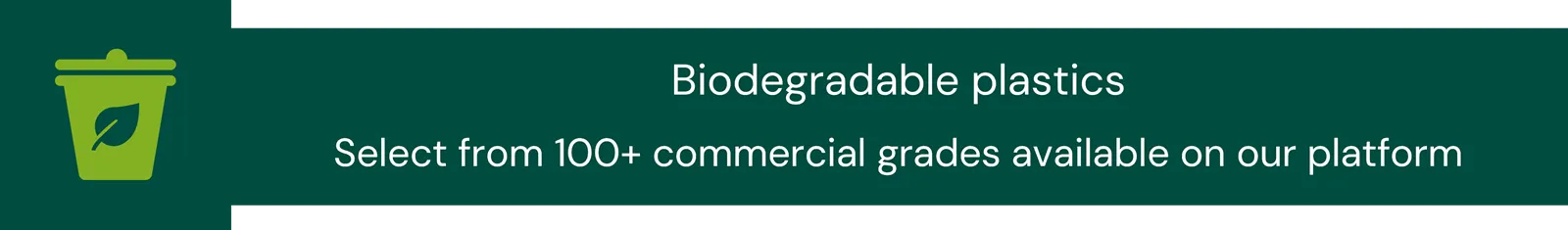 Commercial grades of biodegradable polymers