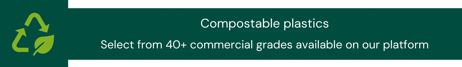 Commercial grades of compostable polymers