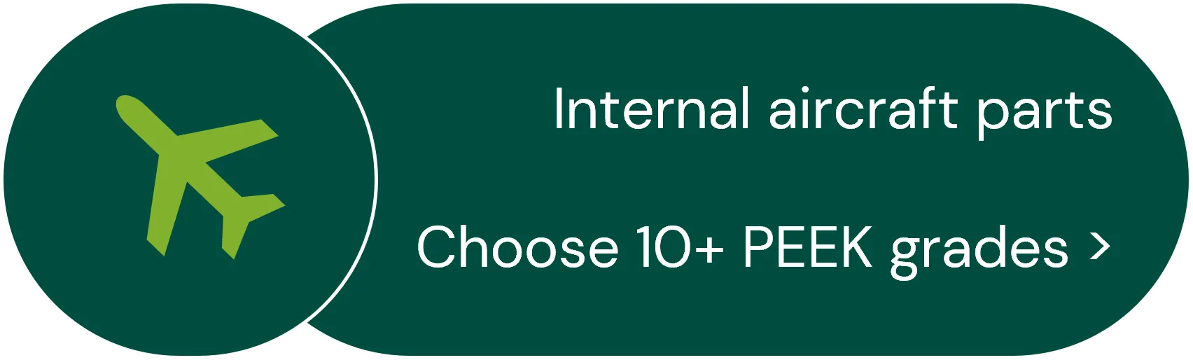 PEEK grades for internal aircraft parts