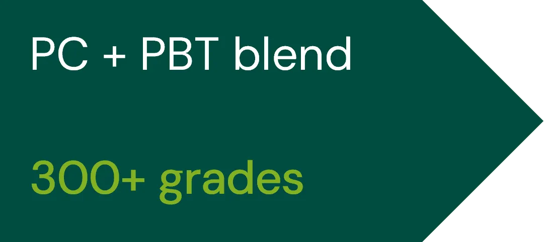 Select from 300+ PC/PBT blends on our platform PC-PBT blend - Commercial grades