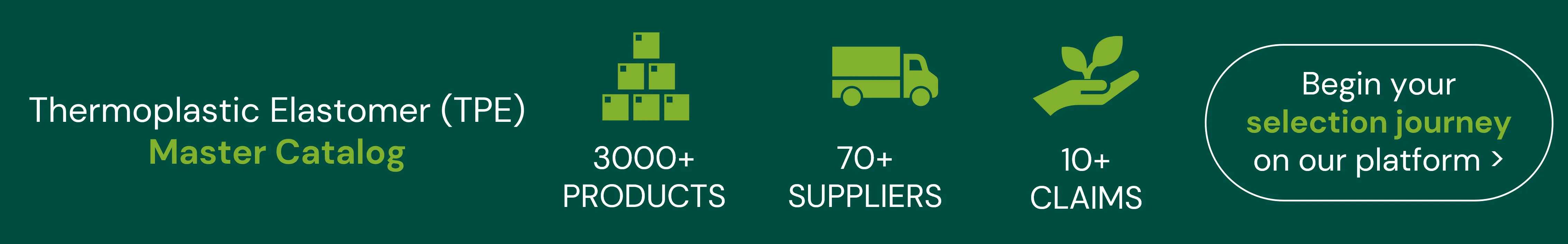 Thermoplastic elastomers: Select from over 3000+ grades in our Master Catalog
