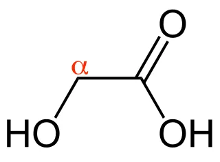Structure of Alpha Hydroxy Acids (AHAs)