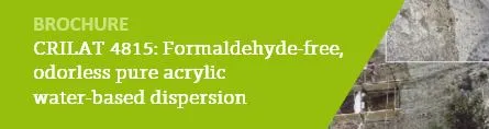 CRILAT 4815 Nanolatex Technical Brochure Formaldehyde-free, odorless pure acrylic water-based dispersion