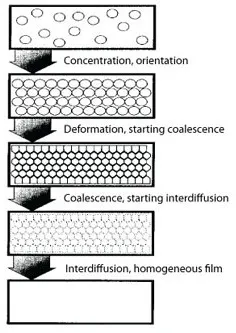 Film Formation Scheme Polymeric Dispersion System Film Formation Scheme Polymeric Dispersion System