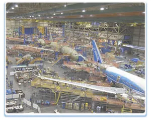 Production line for the Boeing 787 Dreamliner Production line for the Boeing 787 Dreamliner