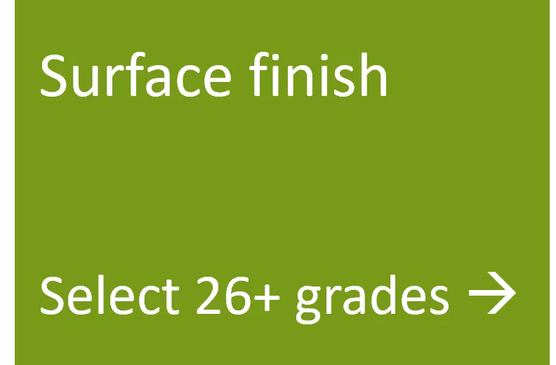 Good surface finish grades using laser sintering process