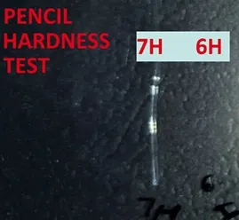 Pencil Surface Scratch Testing Pencil Surface Scratch Testing