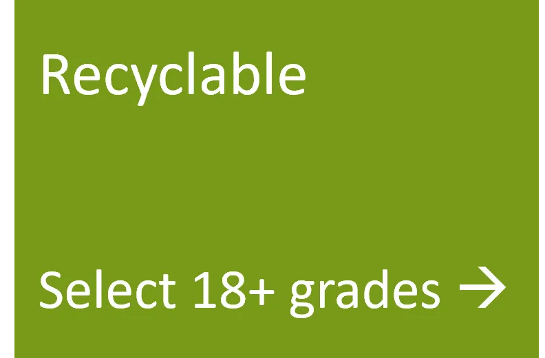 Recyclable grades using laser sintering process