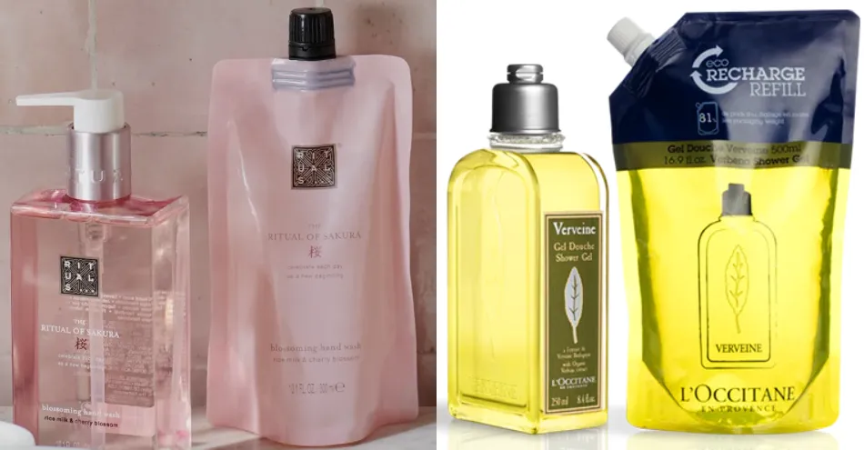Refill Packaging by Rituals and L'Occitane Refill Packaging by Rituals and L'Occitane