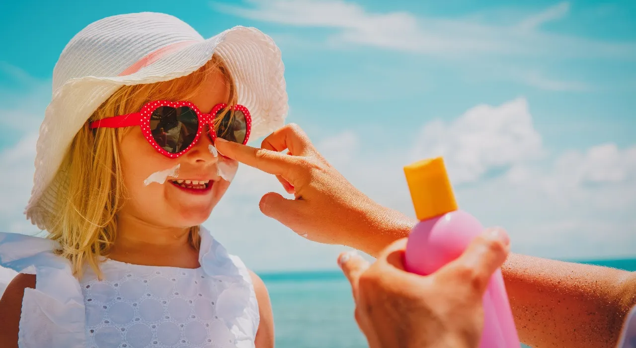 Sunscreen Protecting Skin from UV Light