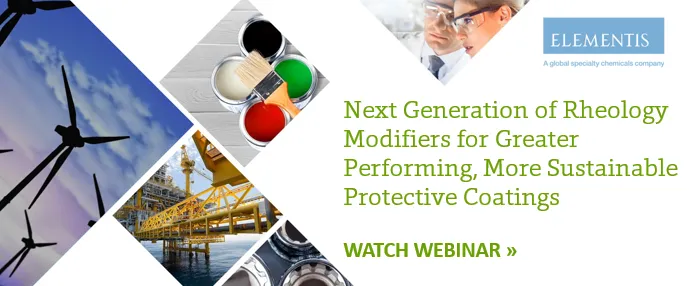 Webinar - New Rheology Modifiers for Greater Performing More Sustainable Protective Coatings
