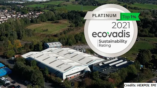 HEXPOL TPE Receives Platinum Rating from EcoVadis for its Sustainability Efforts