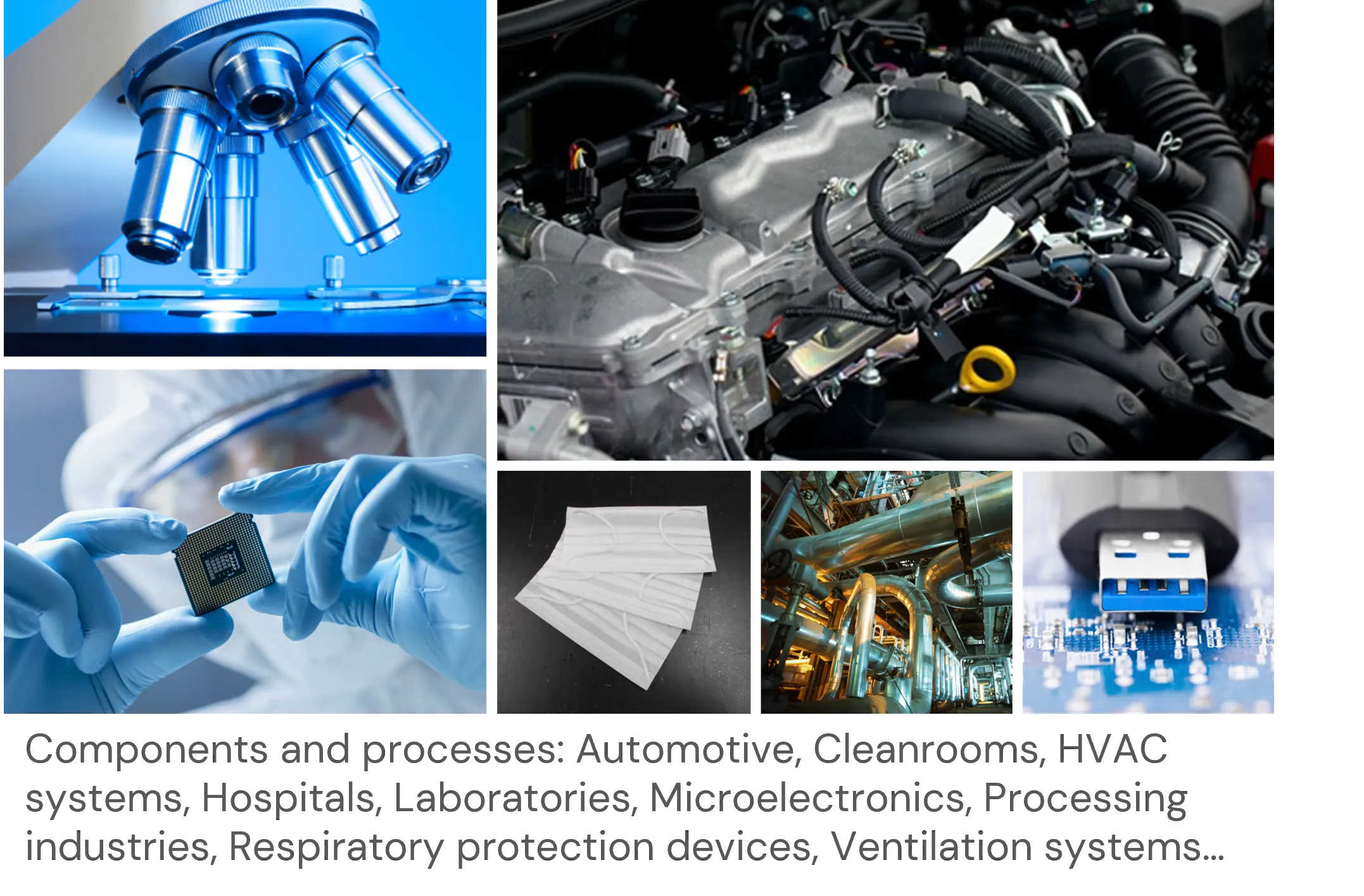 Components and processes: Automotive, Cleanrooms Components and processes: Automotive, Cleanrooms