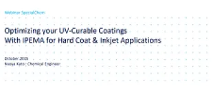 Optimizing your UV-Curable Coatings With IPEMA for Hard Coat & Inkjet Applications