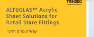Acrylic sheet solutions for retail fitting
