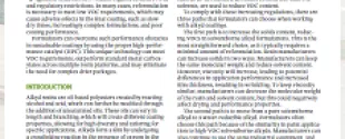 Get faster dry times with high performing catalysts in Low VOC Alkyd coatings