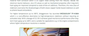 Brüggemann‘s metal & halogen free heat stabilizers