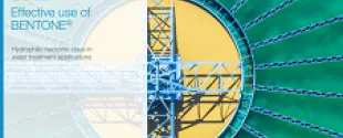 Hydrophilic hectorite clays in water treatment applications