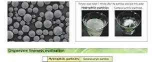 Overview of Techpolymer™ as hydrophilic particles