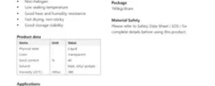 Product Data sheet EP-A158-40