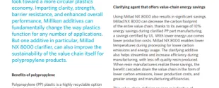 Millad NX 8000 for sustainable plastics