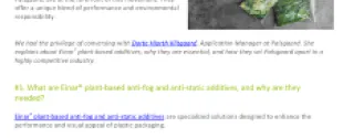 Anti-static and Anti-fog Additives