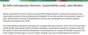 Blog: By Sofia Sotiropoulou Riemann, Designing for Circular Economy