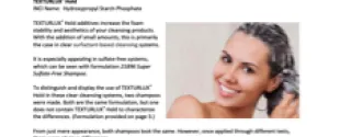 Increase foam and aesthetics of sulfatefree shampoo