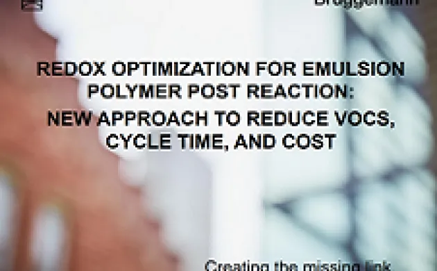 Redox Optimization for Emulsion Polymer Post Reaction