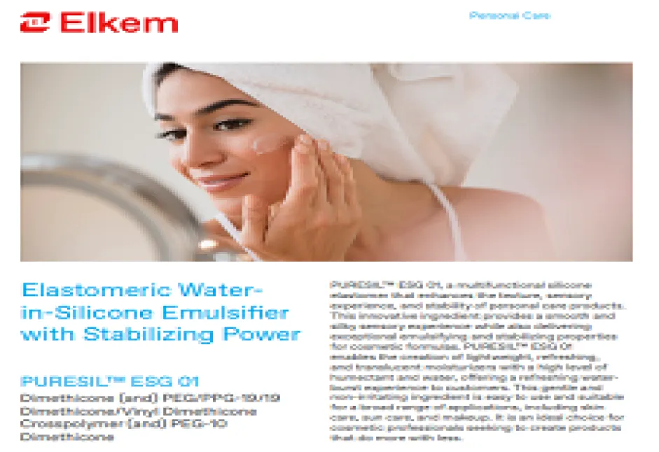 Elastomeric Waterin-Silicone Emulsifier with Stabilizing Power